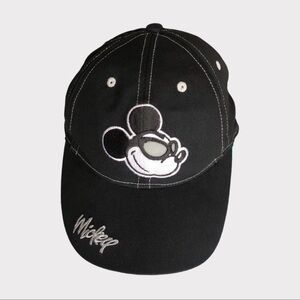 Disney Black Cap with White Stitching